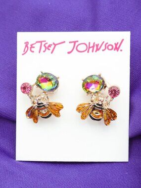 Betsey Johnson Bee Stud Earrings